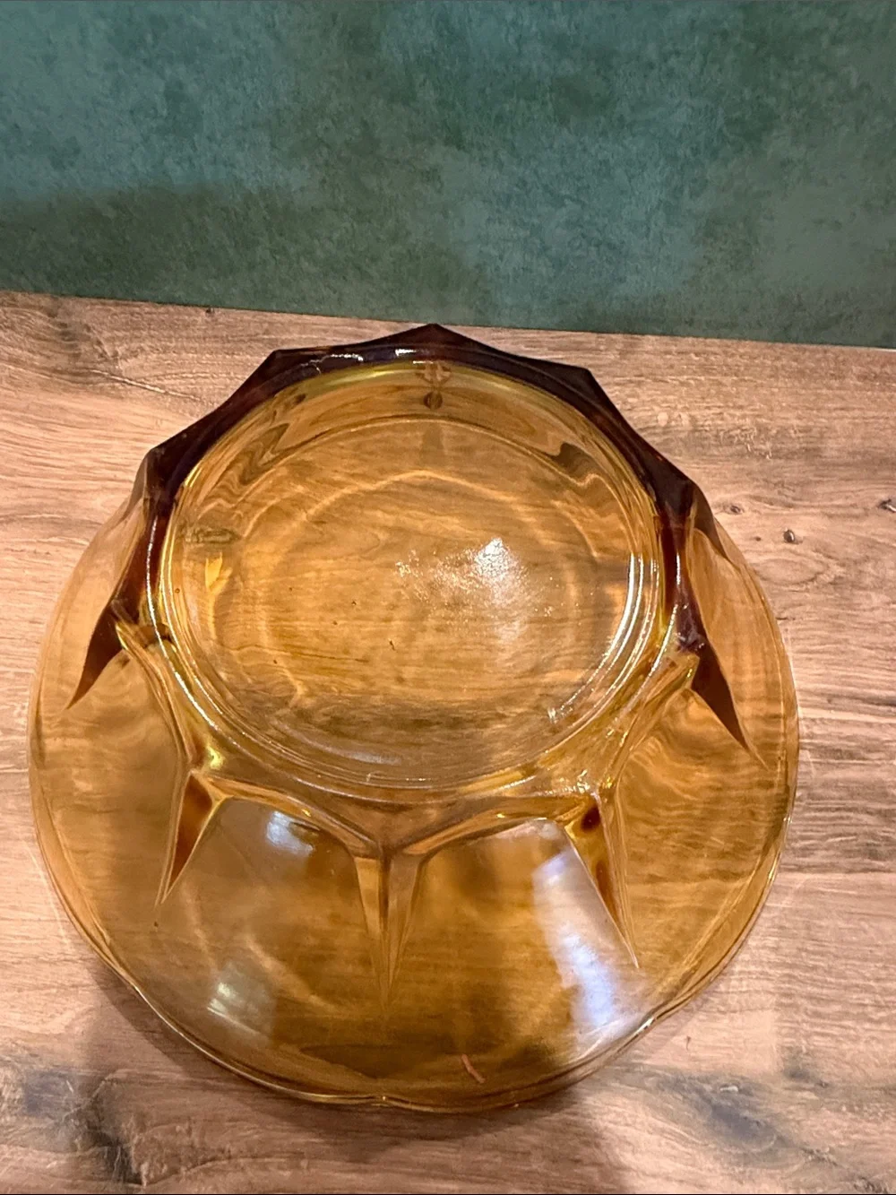 Anchor Hocking Amber Glass Bowl
